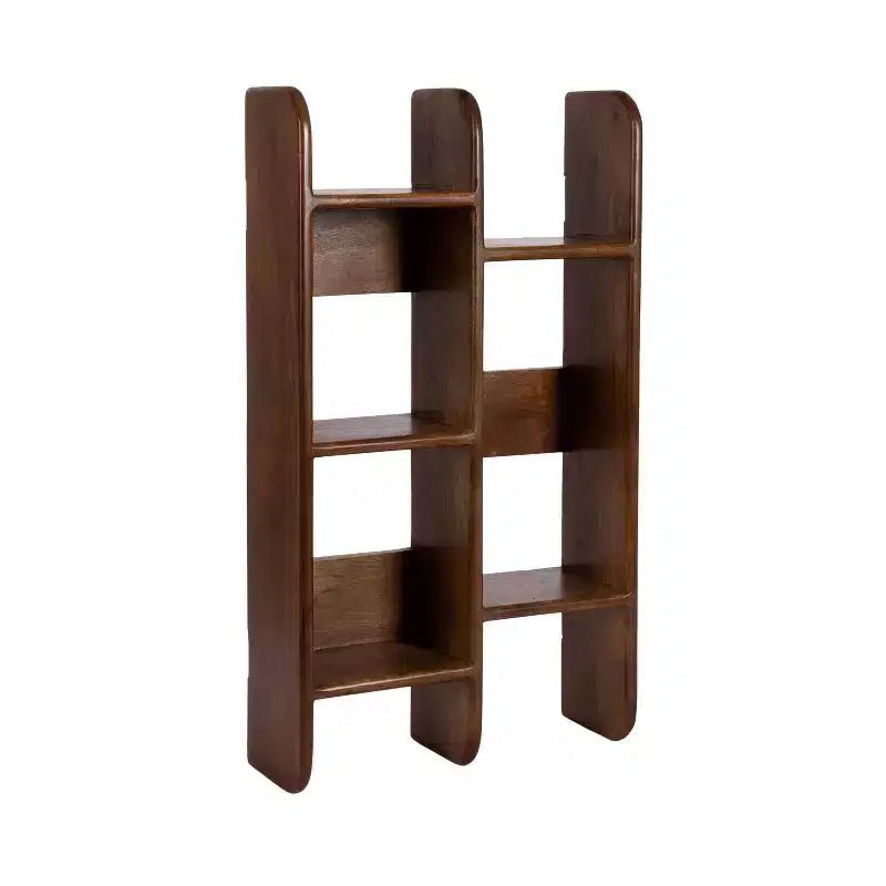 Wooden Wall Shelf Walnut Brown