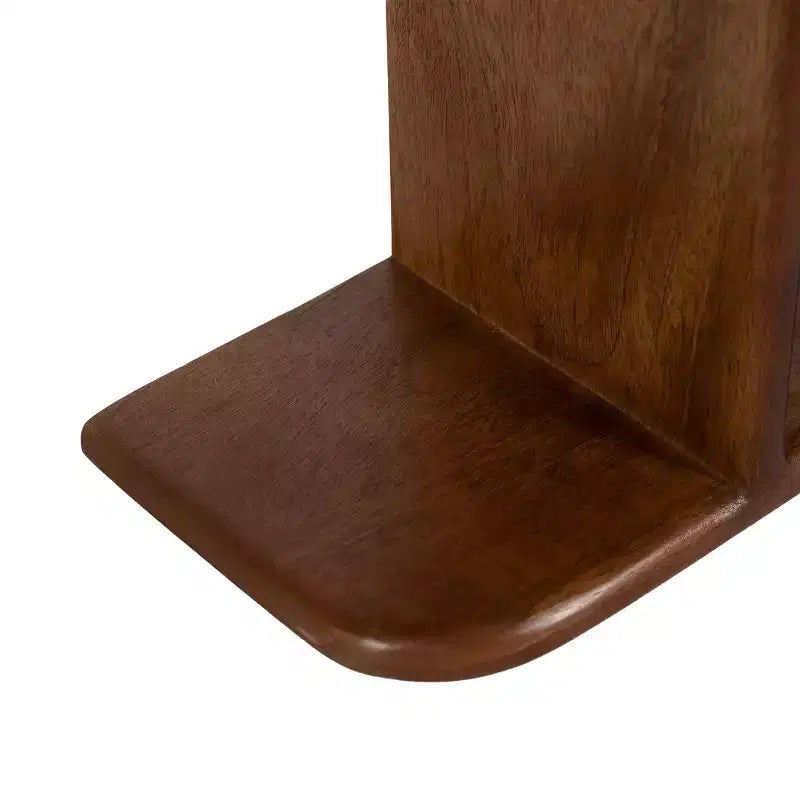 Wooden Wall Shelf Walnut Brown