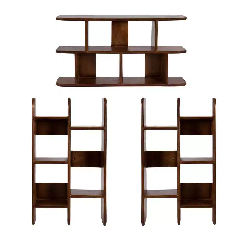 Wooden Wall Shelf Walnut Brown