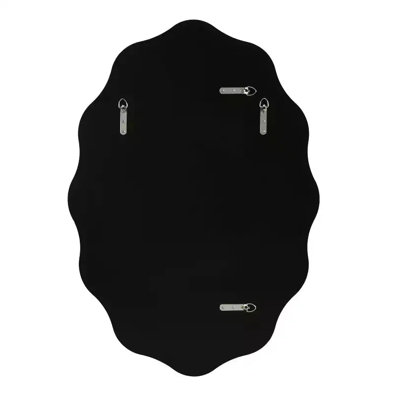 Oval Scalloped Mirror Bronze