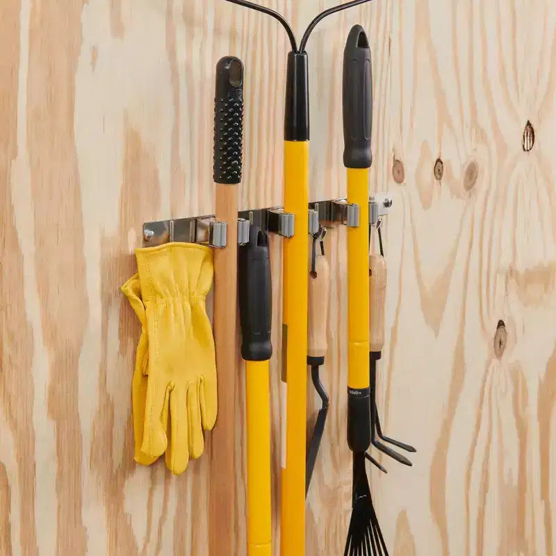 Wrap-It Broom Bar Holder with Hooks