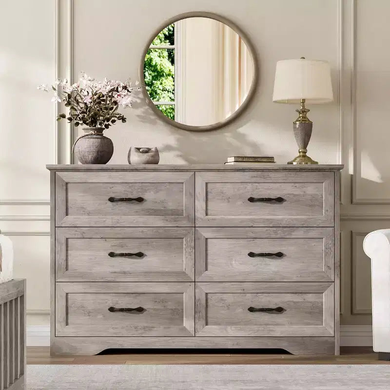 Dresser for Bedroom with Drawers, Wood Drawer Dresser Chest of Drawers for Closet, Living Room, Hallway, Nursery, Kids Bedroom