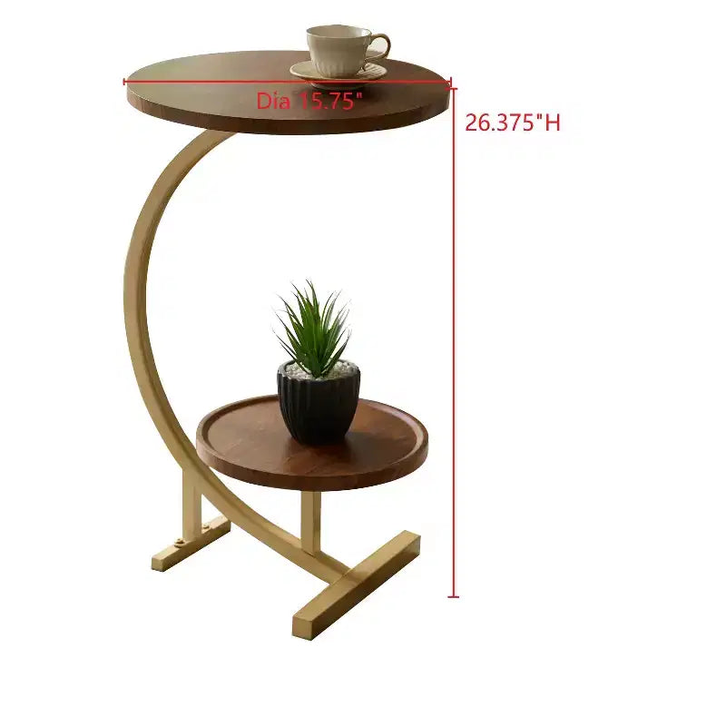 Modern Oval Side Table, Dual Shelf Faux Marble Accent Table, Small End Table for Living Room or Bedroom
