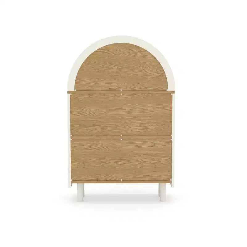 Modern 37.4 Arched 3-Tier Storage Bookcase