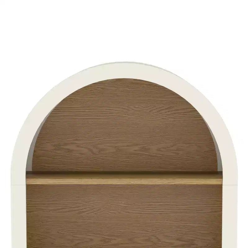 Modern 37.4 Arched 3-Tier Storage Bookcase