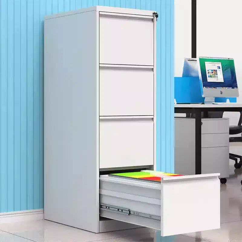 4 Drawer Vertical File Cabinet with Lock, Lockable Metal Storage Cabinet