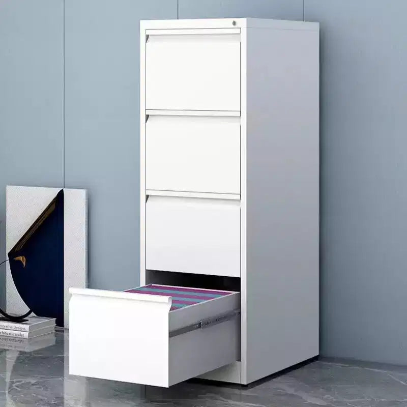 4 Drawer Vertical File Cabinet with Lock, Lockable Metal Storage Cabinet