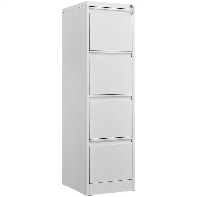 4 Drawer Vertical File Cabinet with Lock, Lockable Metal Storage Cabinet