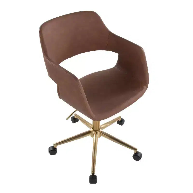 Task Chair Gold/Brown