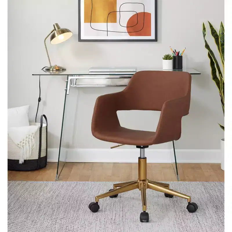 Task Chair Gold/Brown