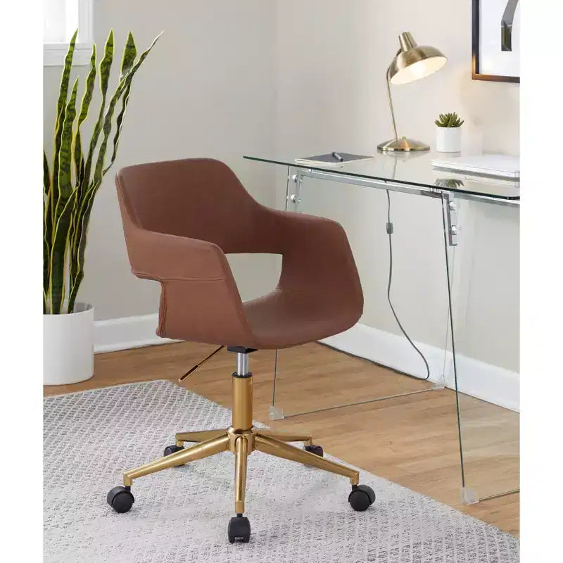 Task Chair Gold/Brown
