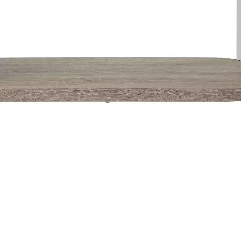 Console Table White/Oak Finish