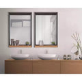 Functional Wall Mirror Rustic Brown