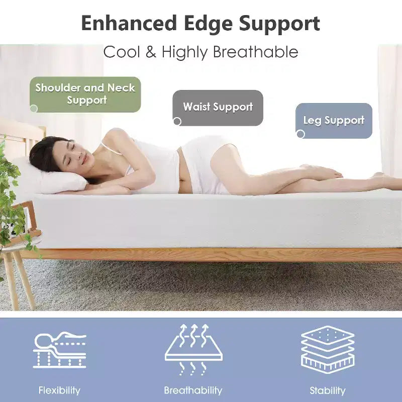 12 inch Mattress Gel Memory Foam Mattress for Cool Sleep & Pressure Relief Certified/Bed-in-a-Box/Pressure Relieving