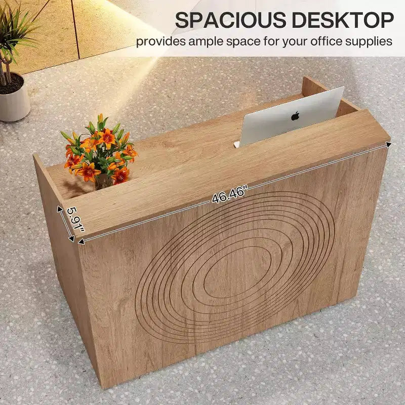 Reception Desk with Counter, 47 Front Desk