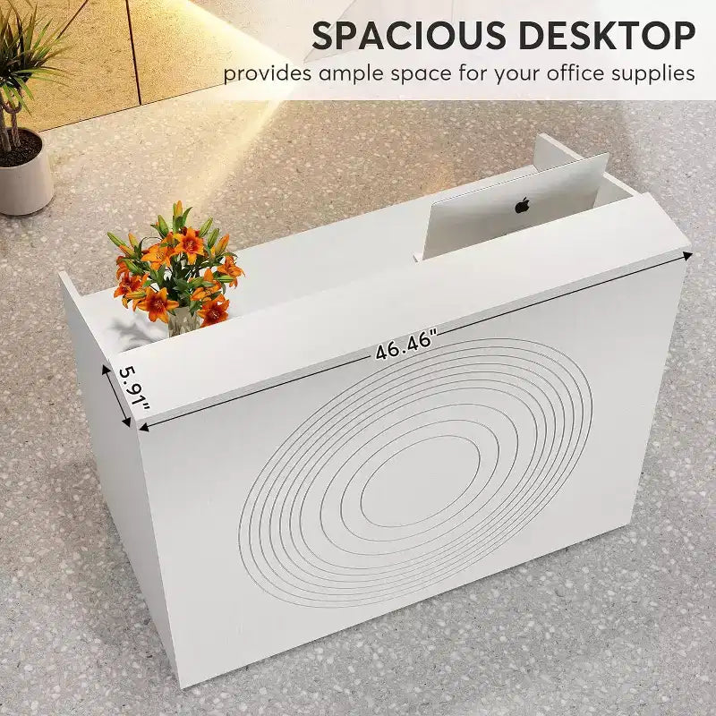 Reception Desk with Counter, 47 Front Desk