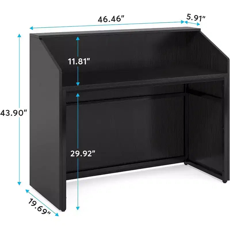 Reception Desk with Counter, 47 Front Desk