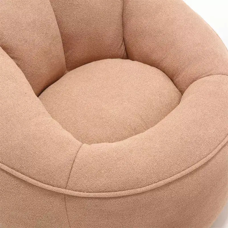 Bean Bag Chair with Ottoman, Comfy Bean Bag Sofa Chair, Modern Accent Bean Bag Chairs with Footstool for Living Room Bedroom Apartment Dorm