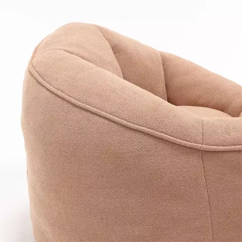 Bean Bag Chair with Ottoman, Comfy Bean Bag Sofa Chair, Modern Accent Bean Bag Chairs with Footstool for Living Room Bedroom Apartment Dorm