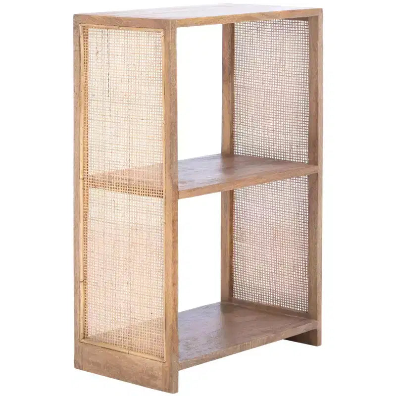 Phoenix 2 Shelf Etagere Natural/Golden Brown - Safavieh