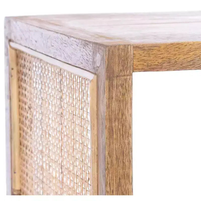 Phoenix 2 Shelf Etagere Natural/Golden Brown - Safavieh