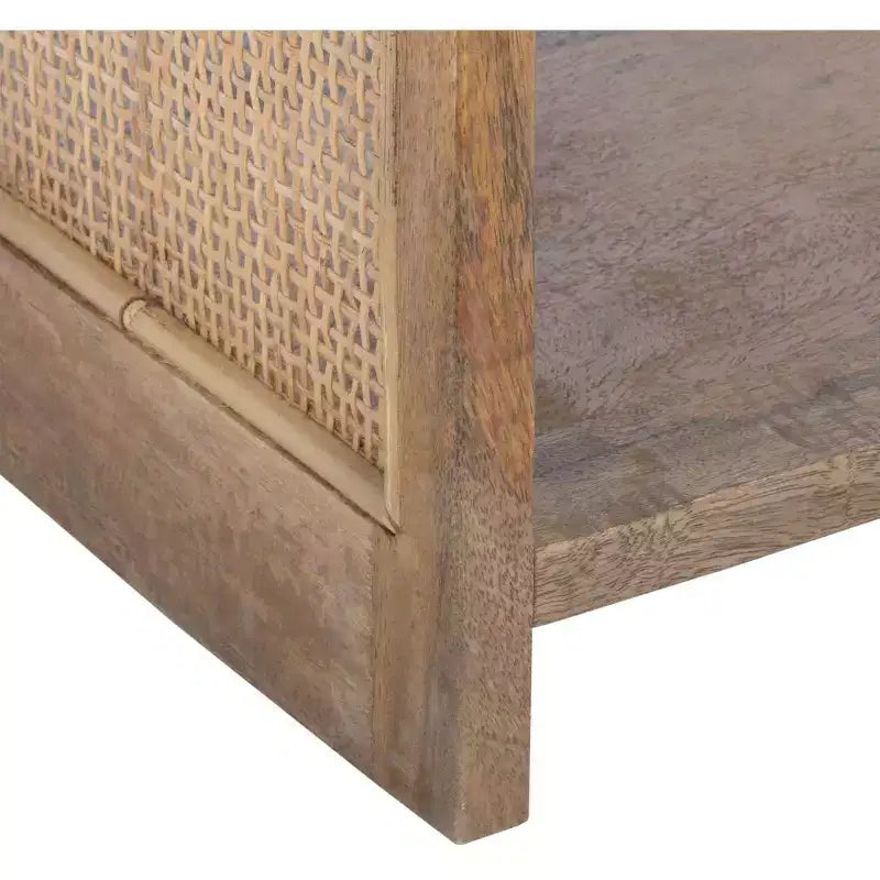 Phoenix 2 Shelf Etagere Natural/Golden Brown - Safavieh