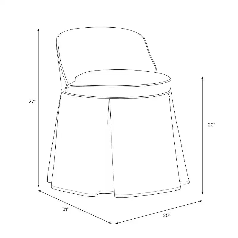 Teen Vanity Chair - Threshold designed with Studio McGee